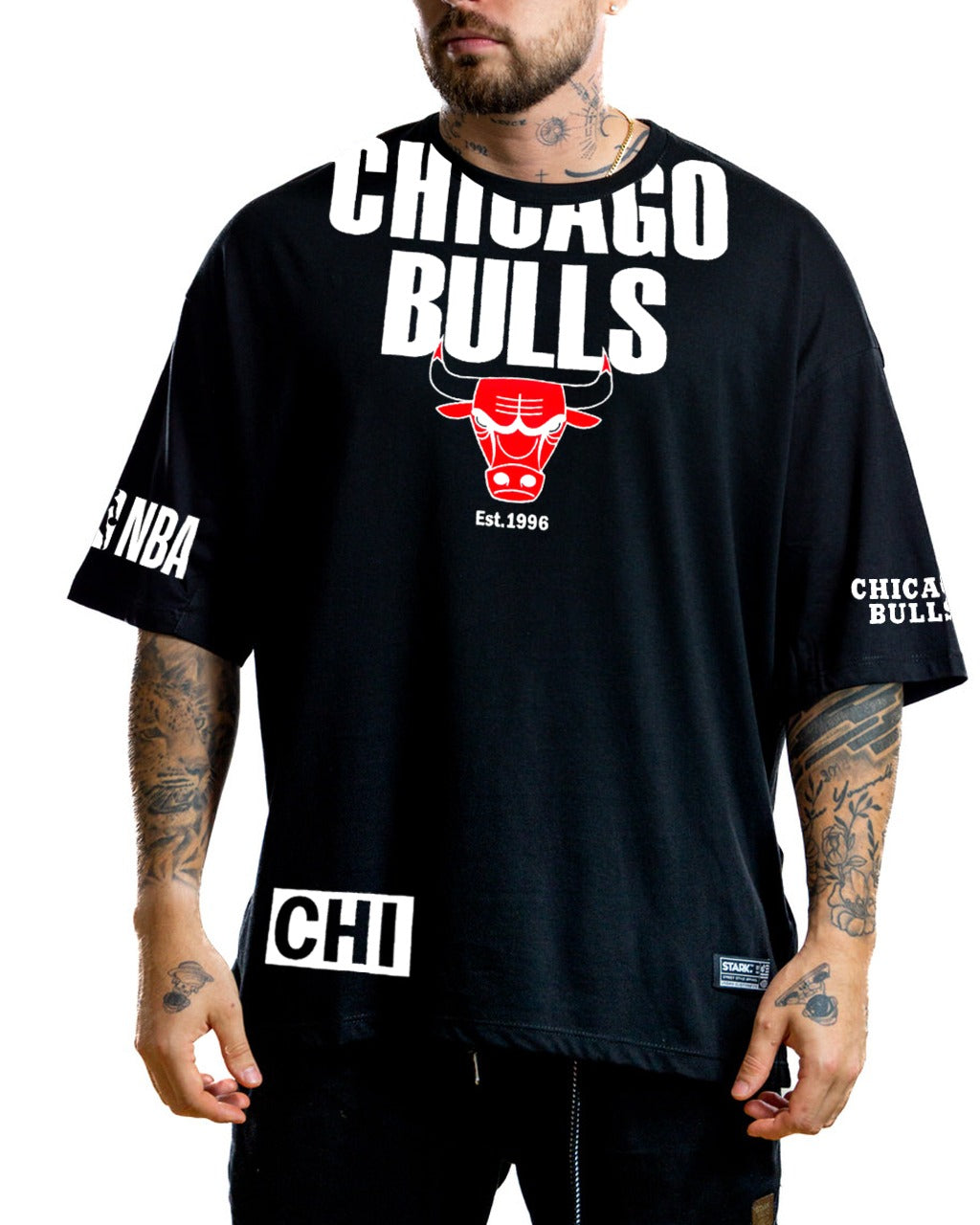 Oversize Negra Chicago Bulls 1996