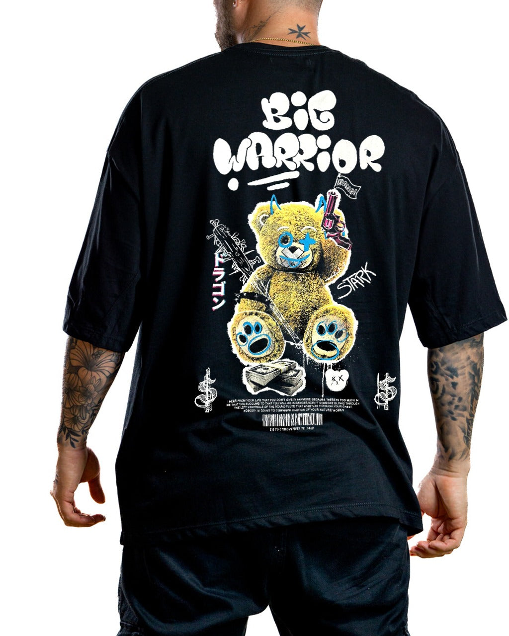 Oversize Negra Big Warrior