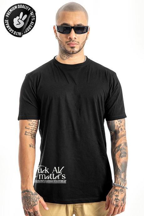 Camiseta Negra Fuck All No Matters