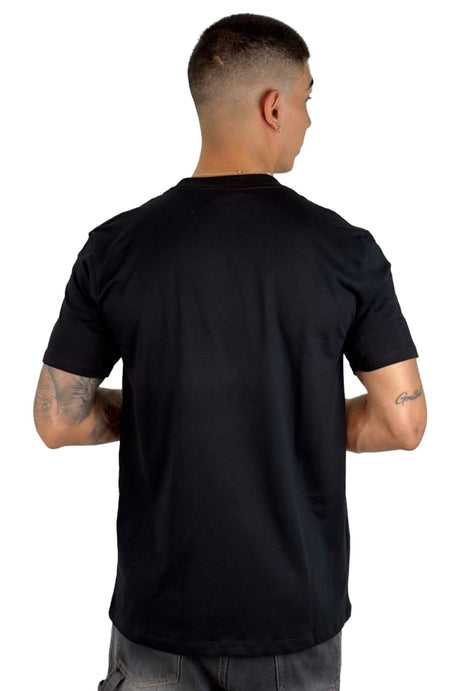 Camiseta Basica  Negra Alto Gramaje