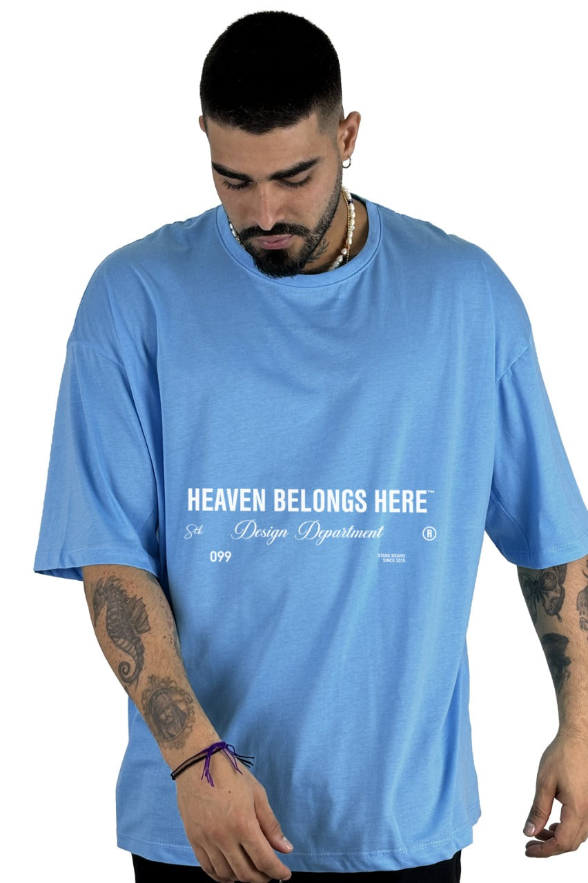 Oversize Azul Heaven Belongs Here Alto Gramaje