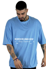 Oversize Azul Heaven Belongs Here Alto Gramaje