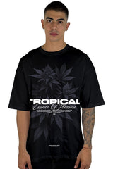 Oversize Negra Tropical  Alto Gramaje