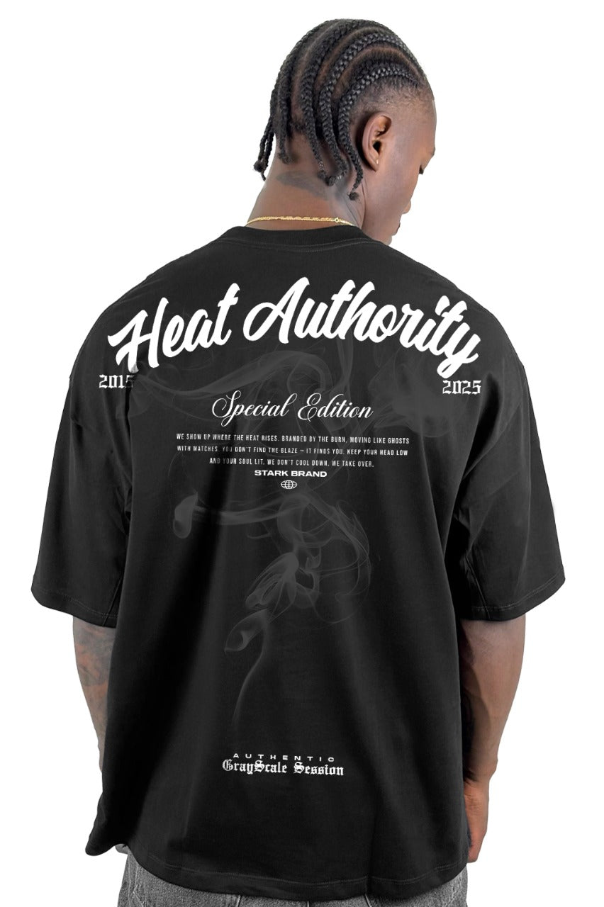 Oversize Negra Heat Authority Alto Gramaje