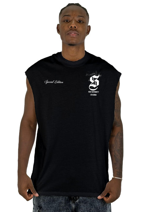 Camisilla Negra Heat Authority Alto Gramaje