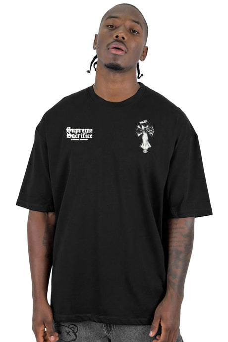 Oversize Negra Supreme Sacrifice Alto Gramaje