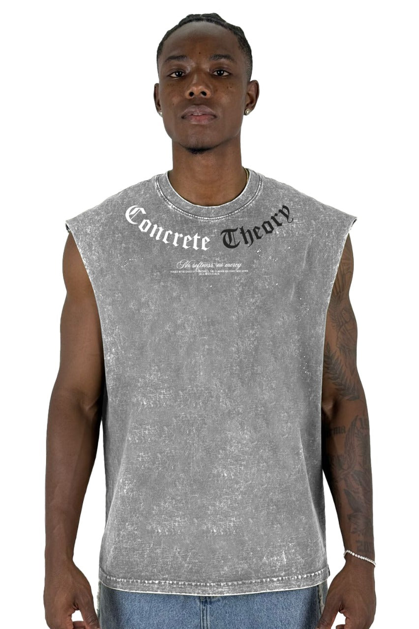 Camisilla Alto Gramaje sky Gris  Concrete Theory