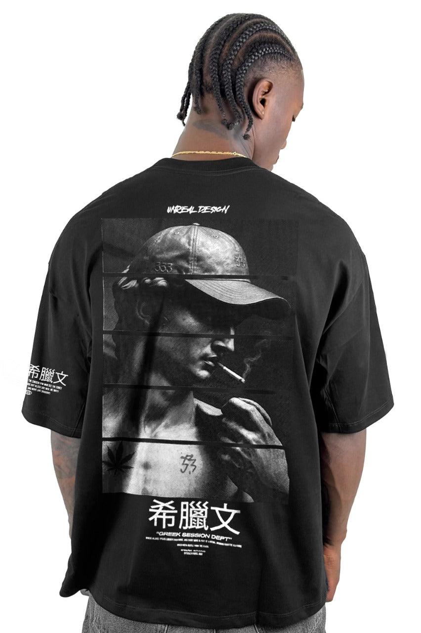 Oversize Negra Unreal Design Alto Gramaje