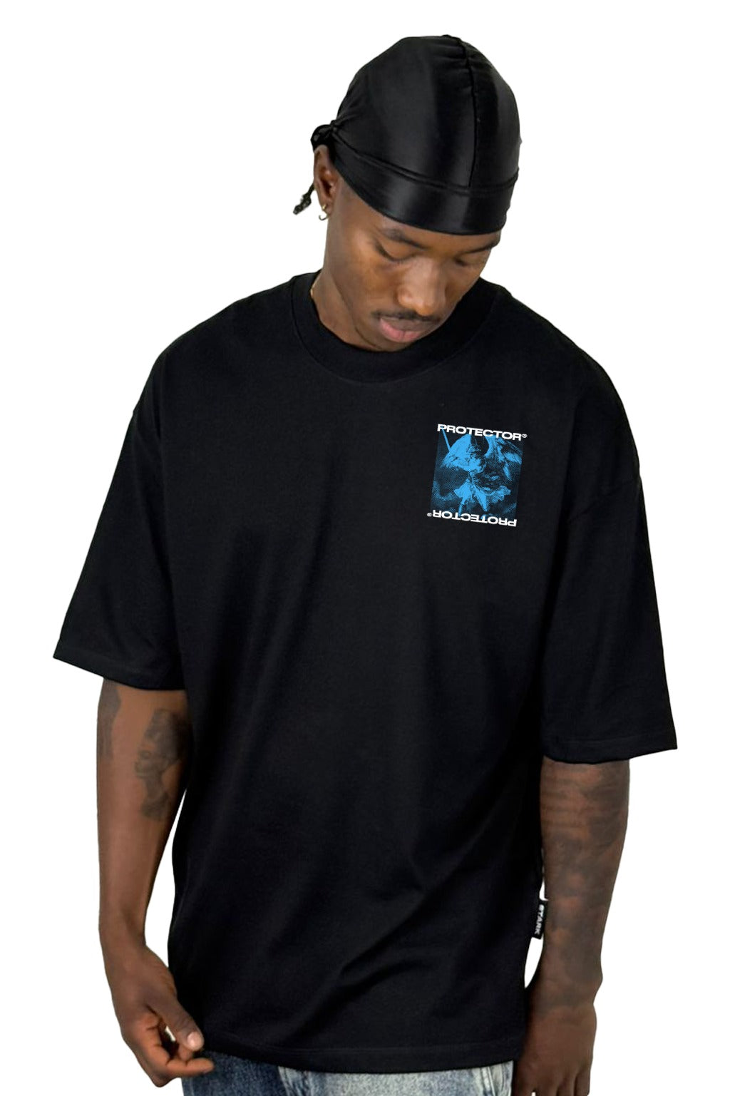 Oversize Negra Protector Alto Gramaje