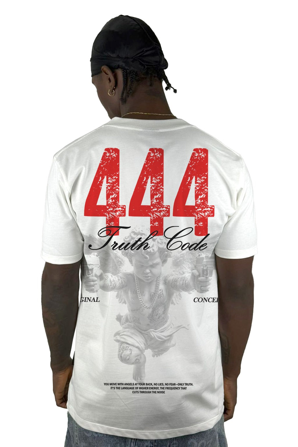 Camiseta Color Crudo Truth Code 444 Alto Gramaje