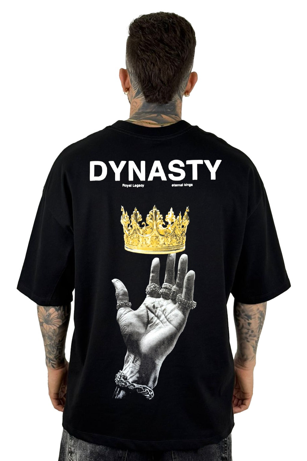 Oversize negra Crown Dynasty alto gramaje