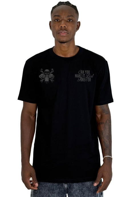 Camiseta Negra Can You Make It Alto Gramaje