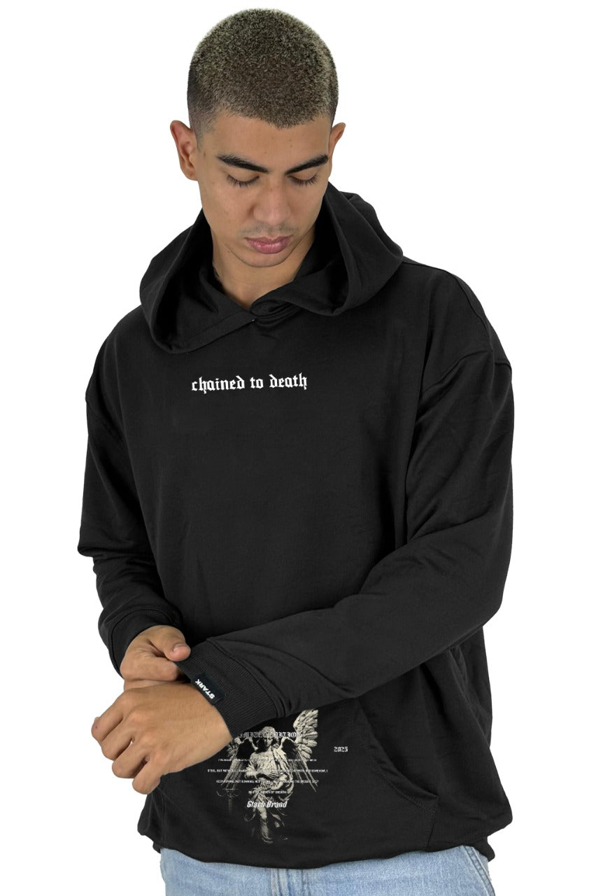Buzo Capucha Negro Chained To Death