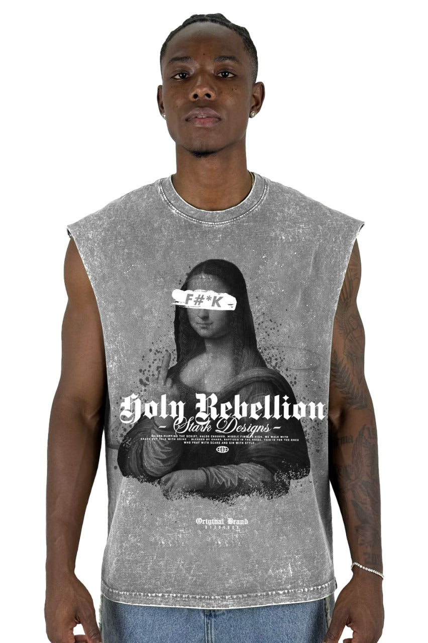 Camisilla Alto Gramaje sky Gris  Holy Rebellion