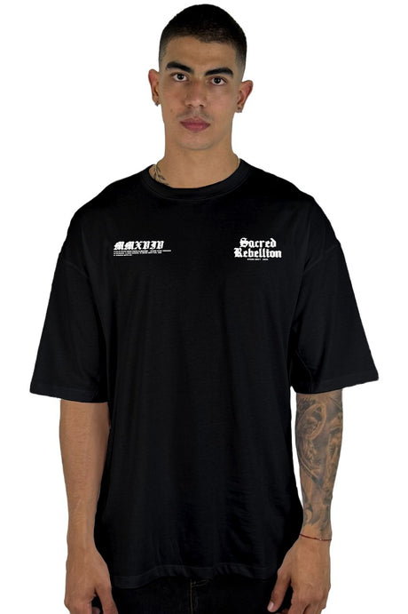 Oversize Negra Divinity 444 Alto Gramaje