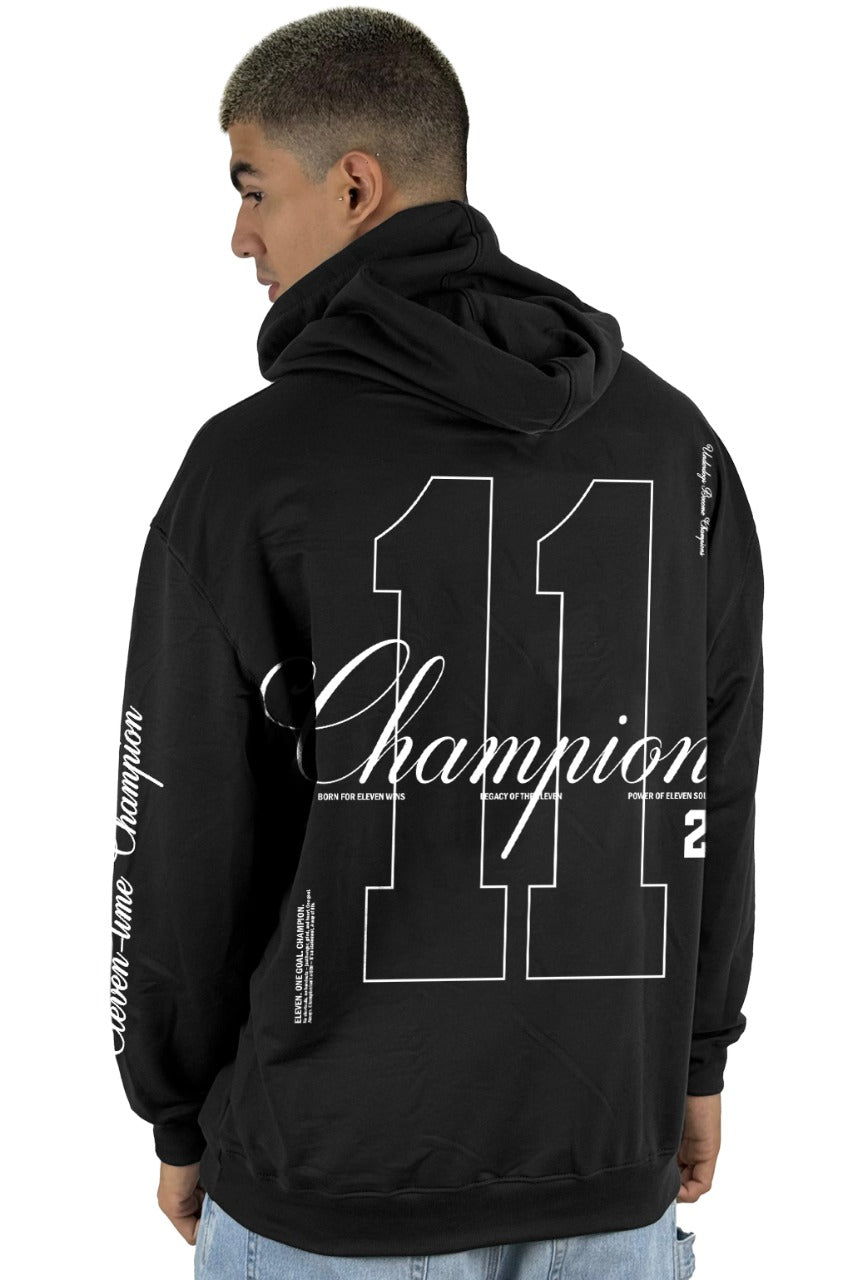 Buzo Capucha Negro 11 Champions