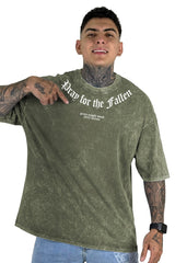 Oversize Verde Sky Pray For The Fallen