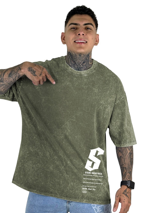 Oversize  Sky Verde Stark Industries