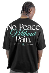 Oversize Negra No Peace  Pain Alto Gramaje