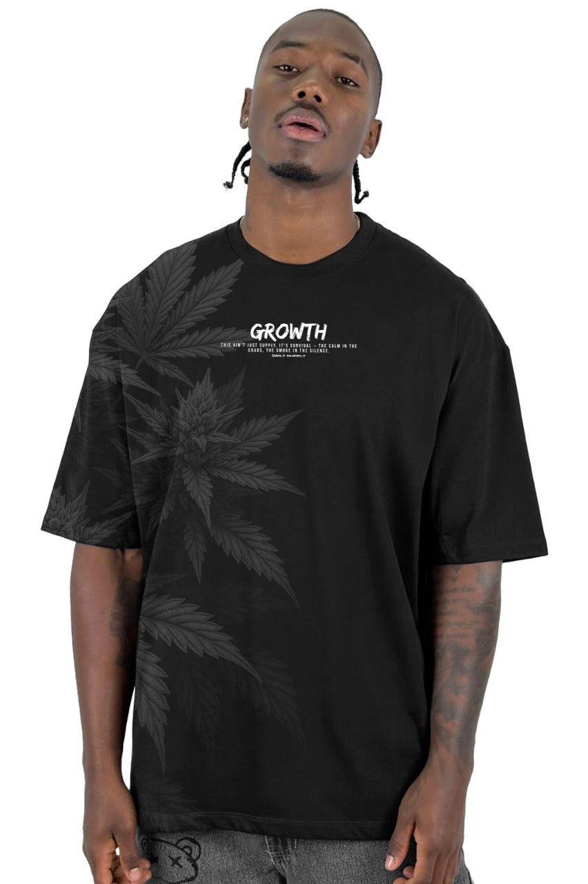 Oversize Negra Growth 420 Alto Gramaje