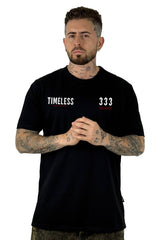 Camiseta Negra Timeless 333 Alto Gramaje