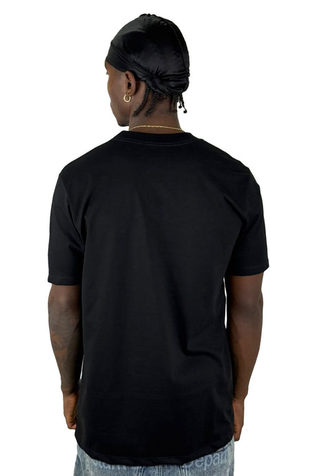 Camiseta Basica  Negra Alto Gramaje