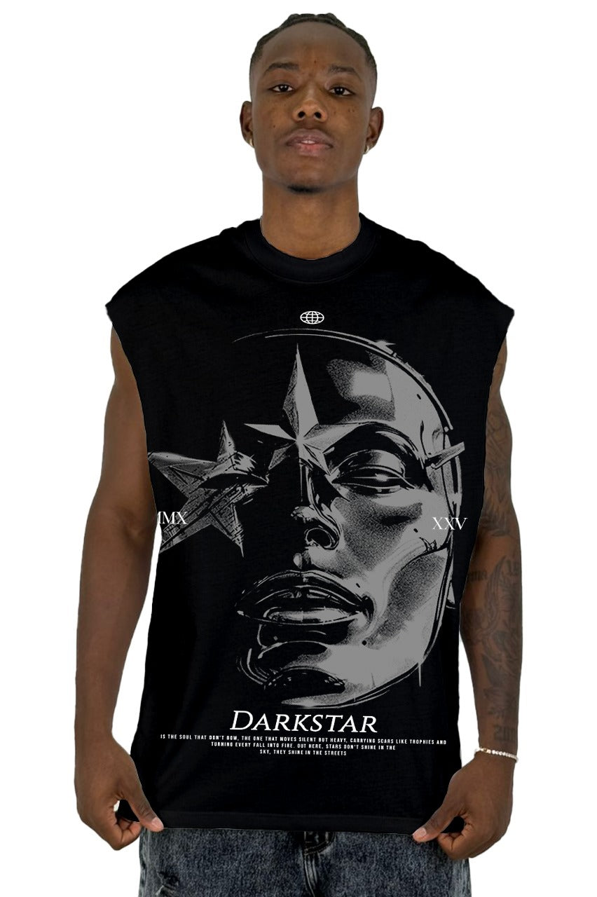 Camisilla Negra Darkstar Alto Gramaje