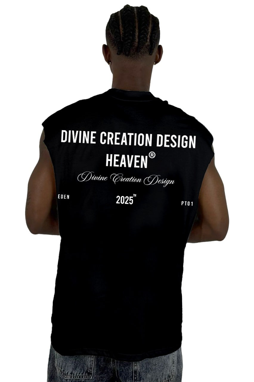 Camisilla Negra Divine Creation Design Alto Gramaje