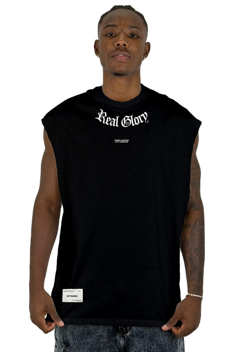 Camisilla Negra Real Glory Alto Gramaje