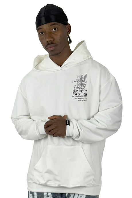 Buzo Capucha Blanco Rebellion
