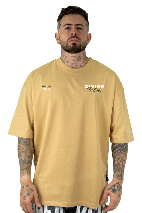 Oversize Mostaza Divine Chaos Alto Gramaje