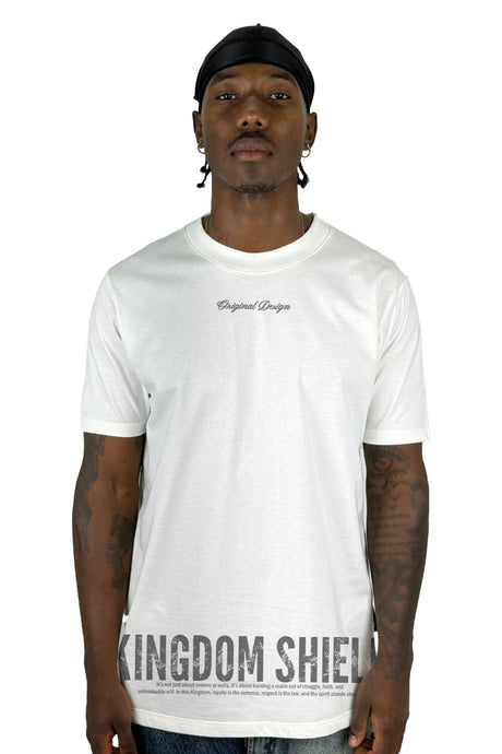 Camiseta Color Crudo Kingdom Shield Alto Gramaje