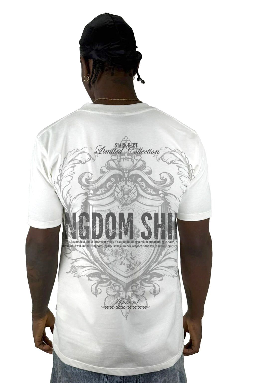Camiseta Color Crudo Kingdom Shield Alto Gramaje