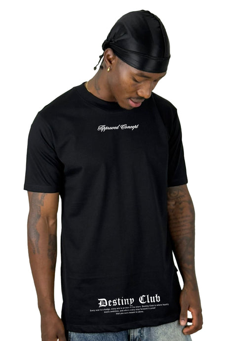 Camiseta Negra Destiny Club Alto Gramaje