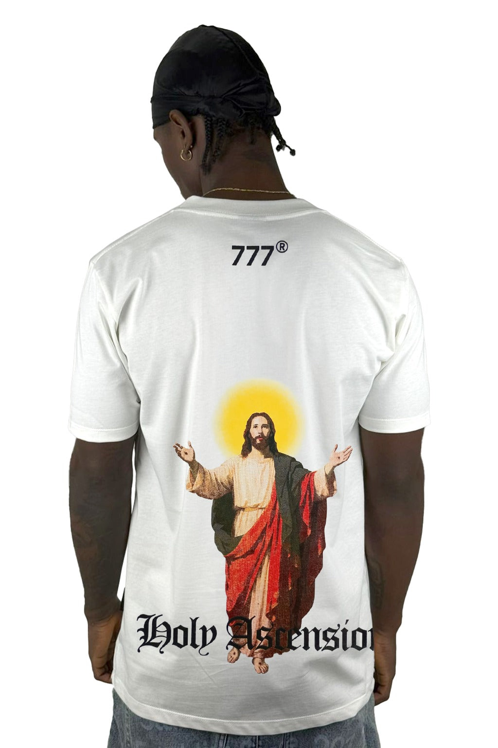 Camiseta Color Crudo  Holy Ascension 777 Alto Gramaje