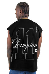 Camisilla Negra Champion 11 Alto Gramaje