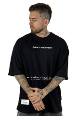 Oversize Negra Gray Heaven 17-91 Alto Gramaje