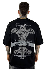 Oversize Negra Gray Heaven 17-91 Alto Gramaje