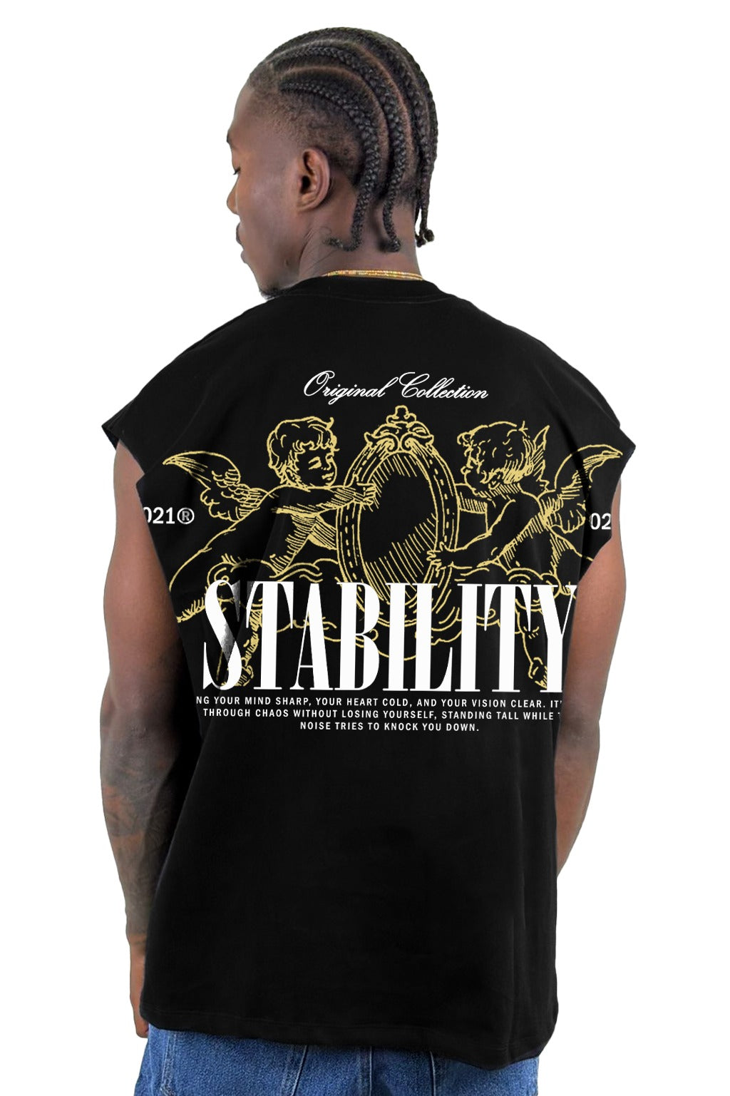 Camisilla Negra Stability Alto Gramaje