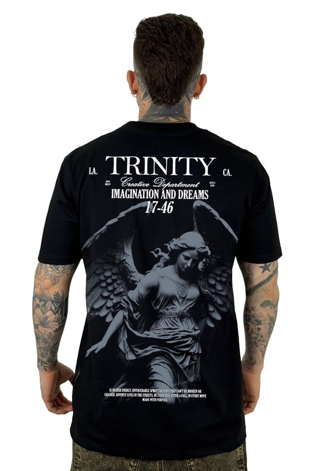 Camiseta Negra Trinity 17-46 Alto Gramaje