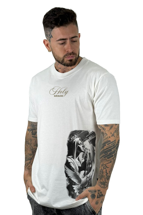 Camiseta Blanca Salvation Worldwide Alto Gramaje