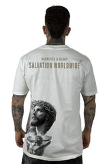 Camiseta Blanca Salvation Worldwide Alto Gramaje
