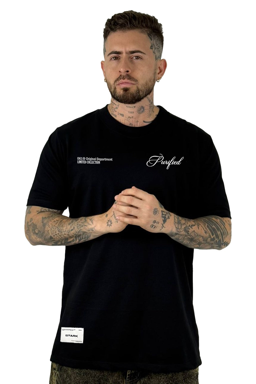 Camiseta Negra Purified  Alto Gramaje