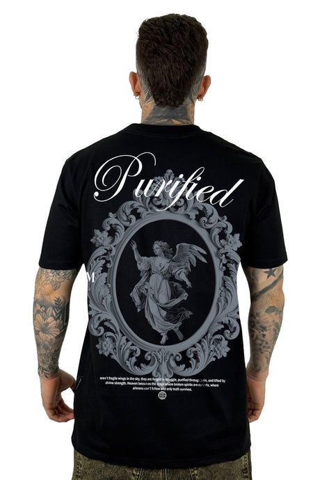 Camiseta Negra Purified  Alto Gramaje