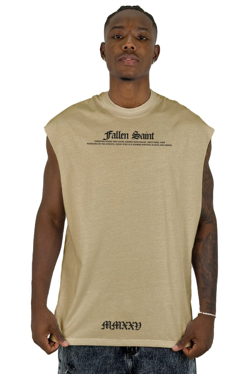 Camisilla Beige Fallen Saint Alto Gramaje