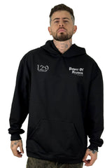 Buzo Capucha Negro Power Of Heaven 12:9