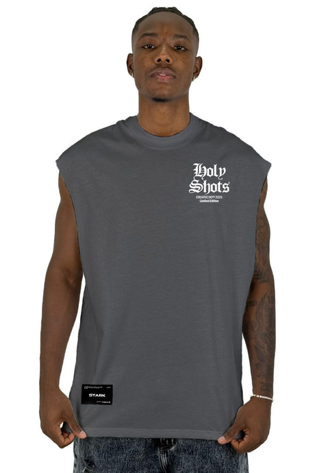 Camisilla Gris Oscuro Holy Shots Alto Gramaje