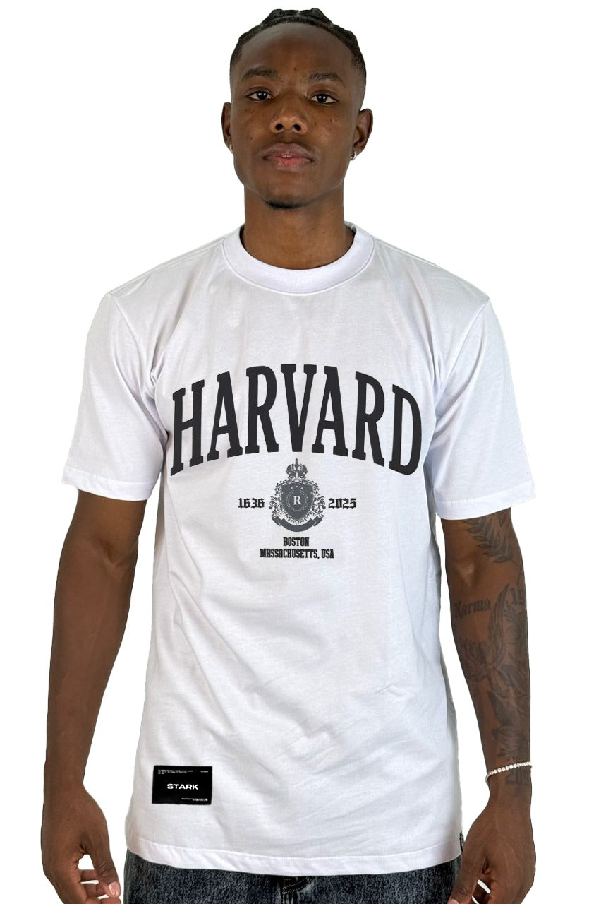 Camiseta Color Crudo Harvard Alto Gramaje