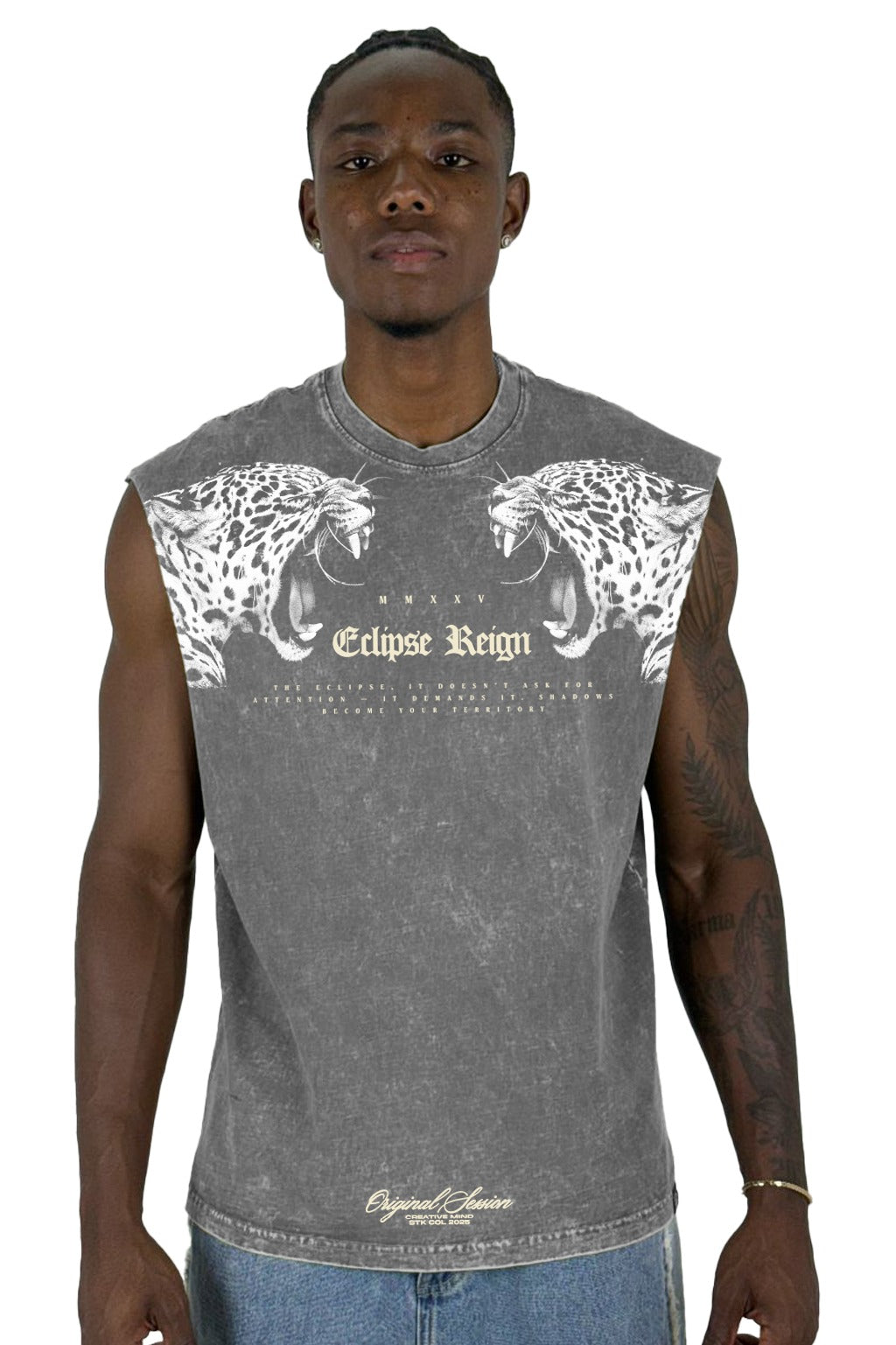 Camisilla Gris  Sky  Eclipse Reign