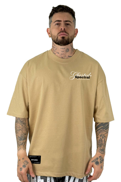 Oversize Crema Oscuro Ghosted Spectral Alto Gramaje